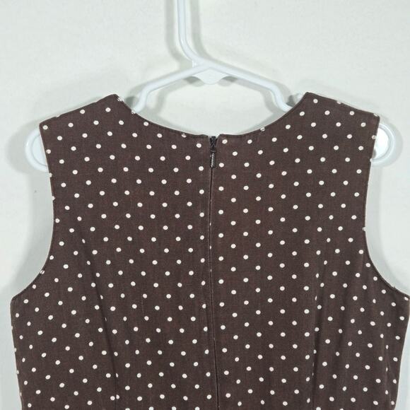 Mini Boden Brown Polka Dot Girls Dress. Size 7-8 - Picture 10 of 10